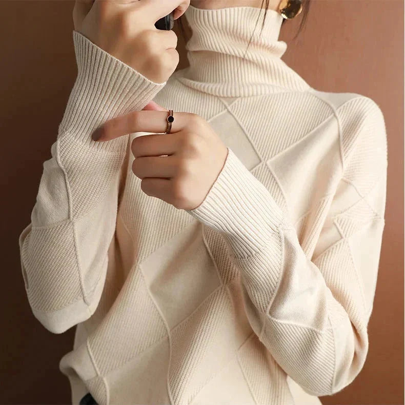 Women’s Maren Textured Knit Turtleneck Sweater
