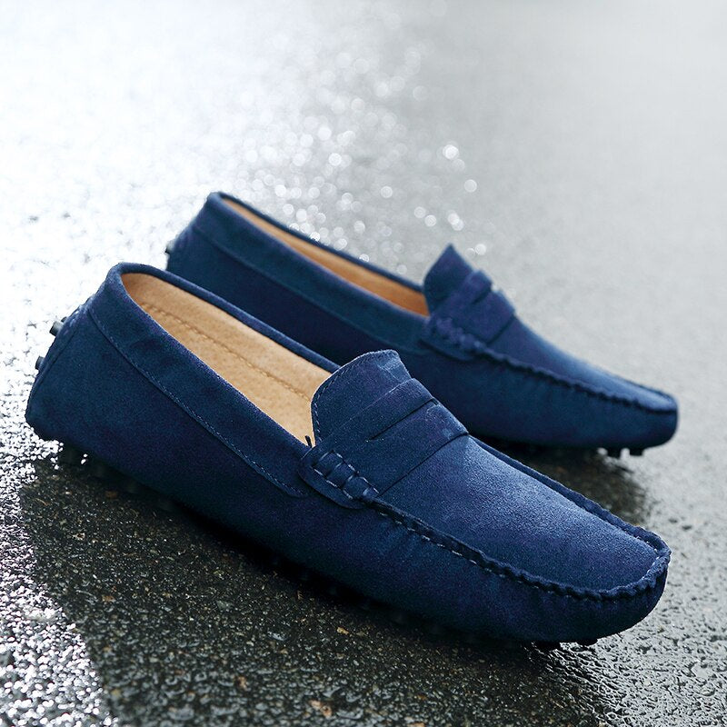 Men's Suede Loafers | Slip-On Driving Shoes