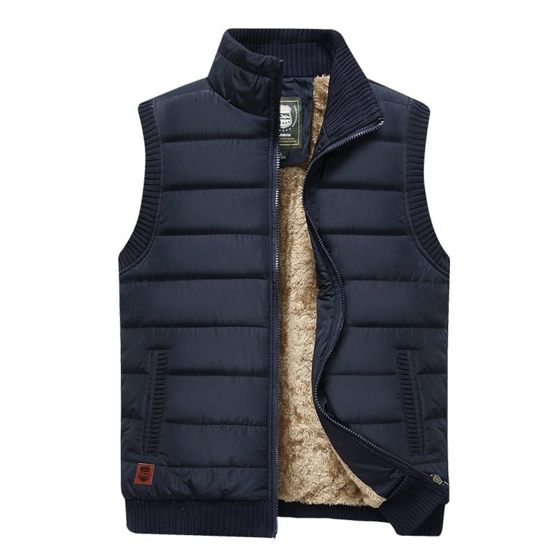 Weston Men's Insulated Fur Lined Puffer Vest