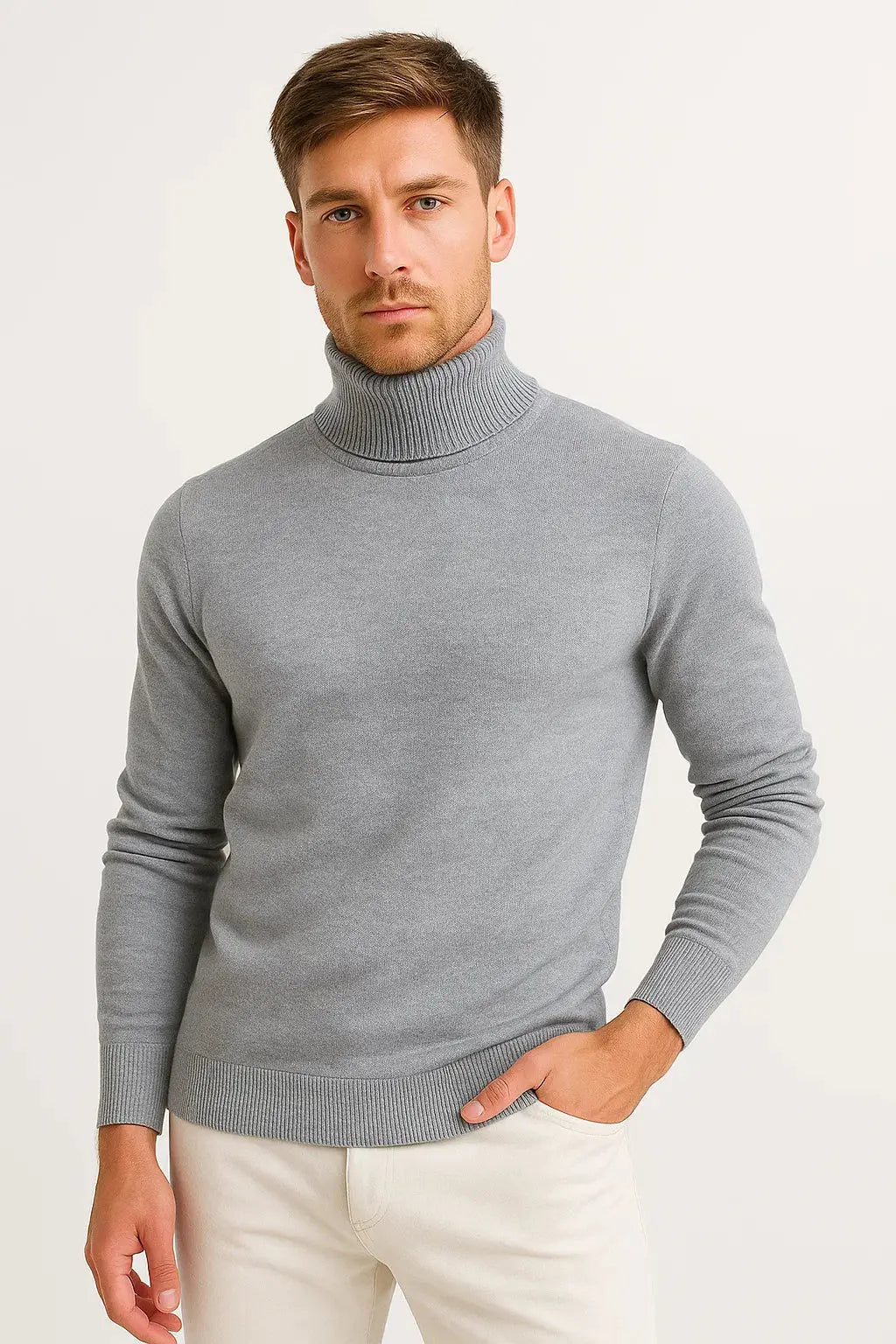 Men’s Long Sleeve Turtleneck Sweater