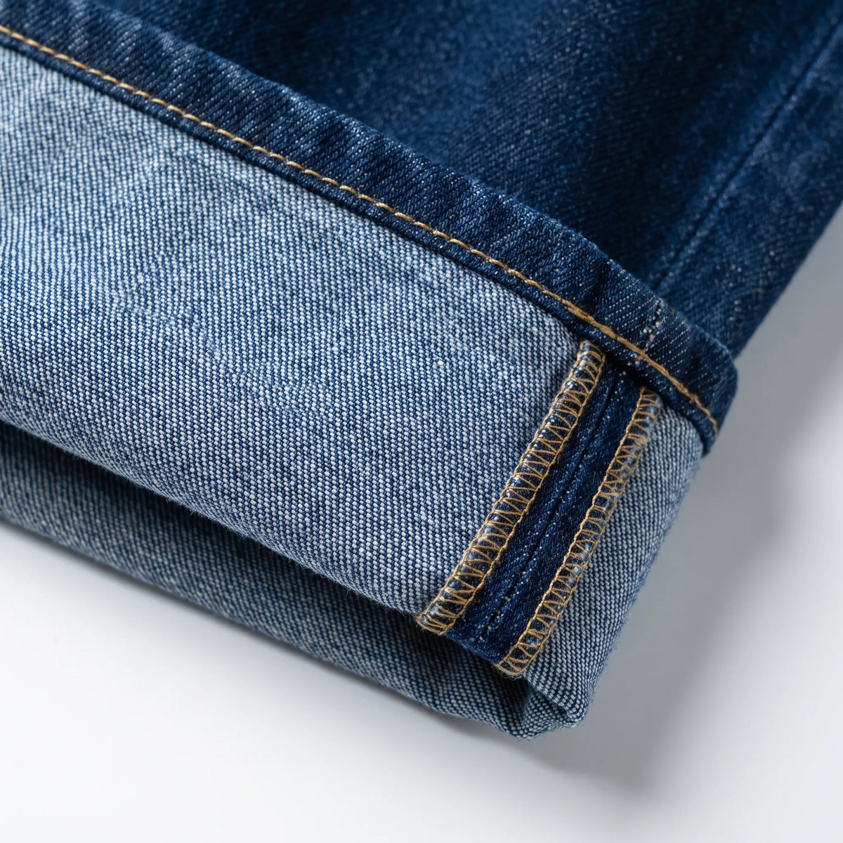 Women's High-Waisted Wide-Leg Jeans with Folded Cuffs