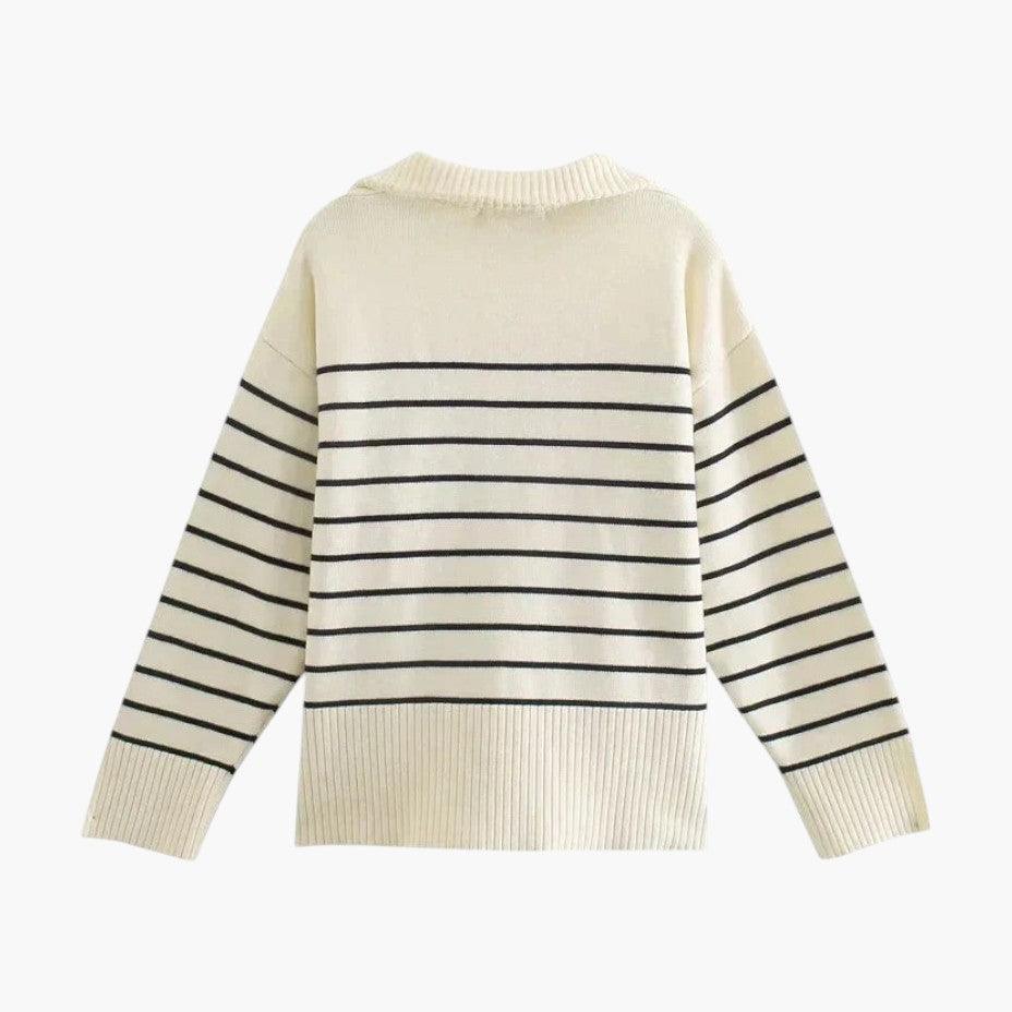 Charlotte | Striped Crew Neck Sweater