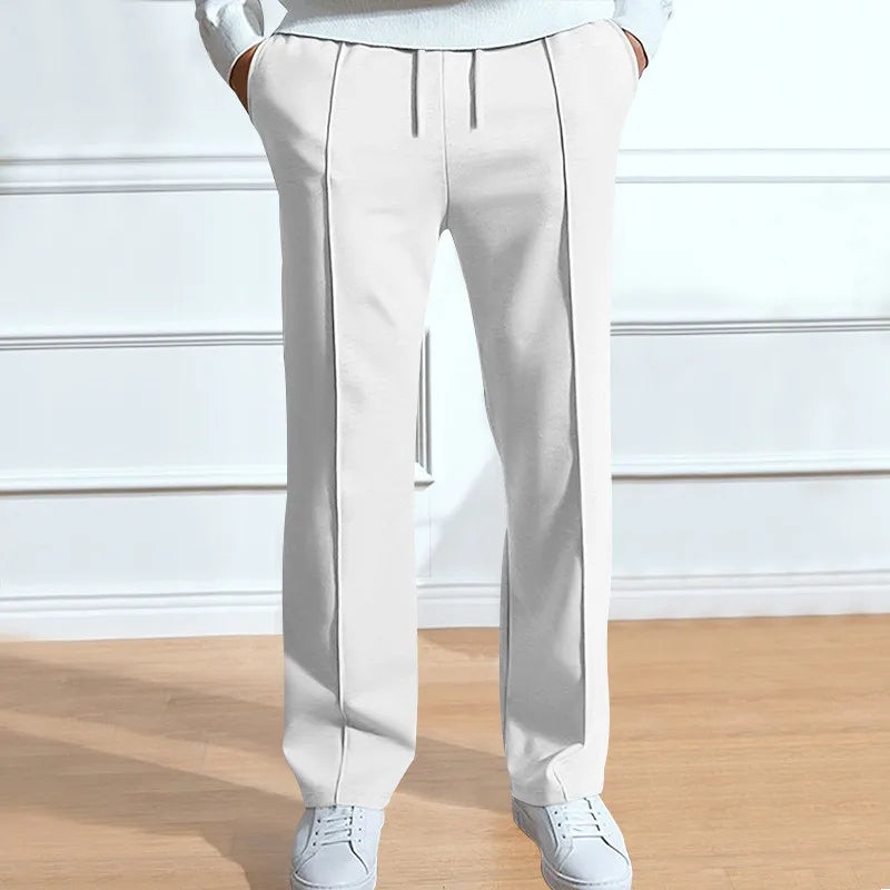 SLIM FIT DRAWSTRING TROUSERS FOR MEN