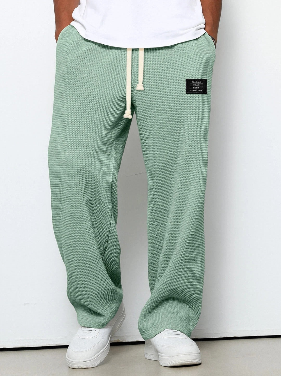 Men’s Textured Wide Leg Joggers
