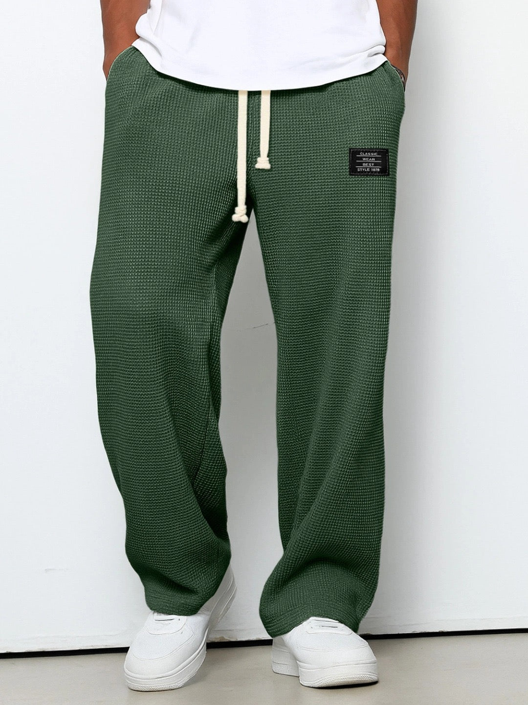 Men’s Textured Wide Leg Joggers