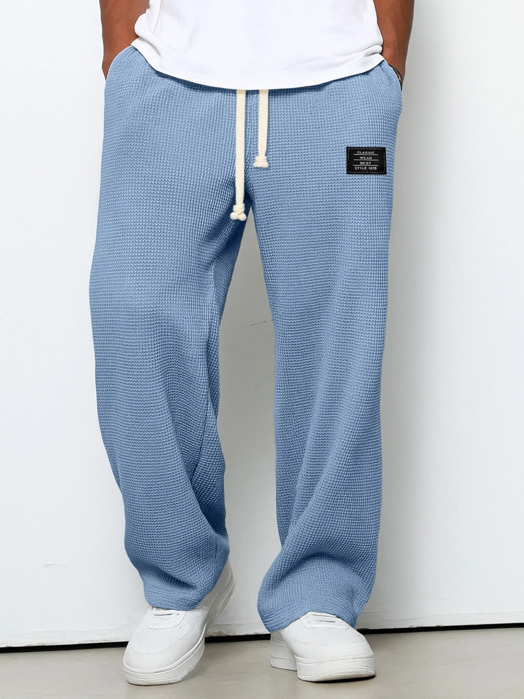 Men’s Textured Wide Leg Joggers