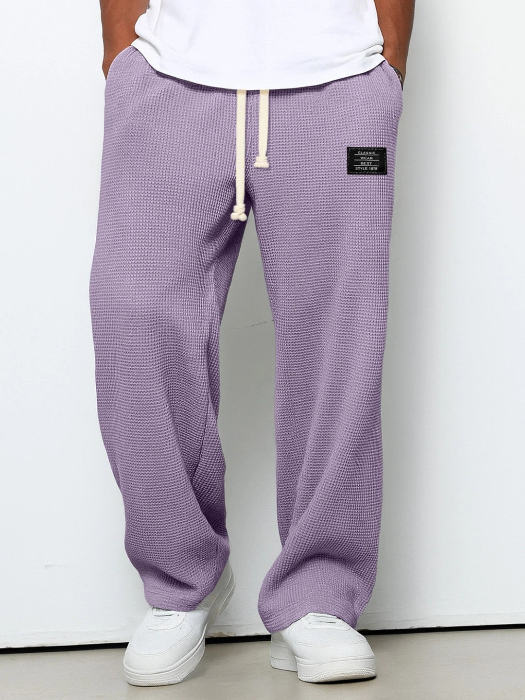 Men’s Textured Wide Leg Joggers