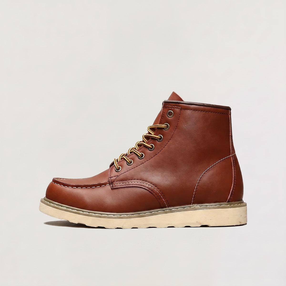 Men's Moc Toe Lace-Up Ankle Boots