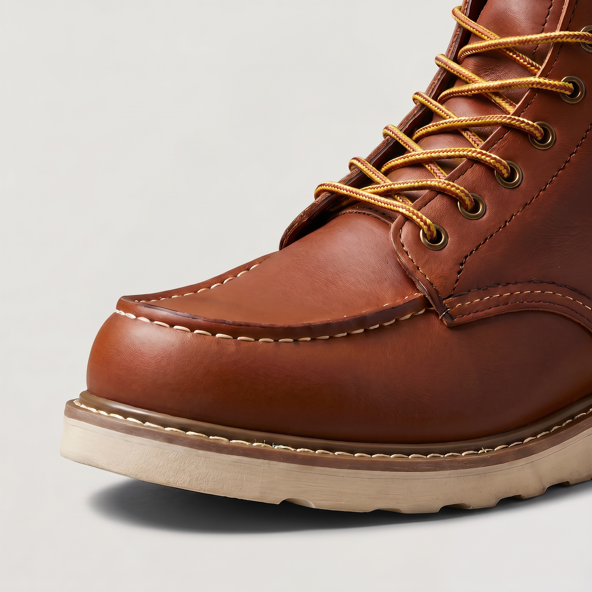 Men's Moc Toe Lace-Up Ankle Boots