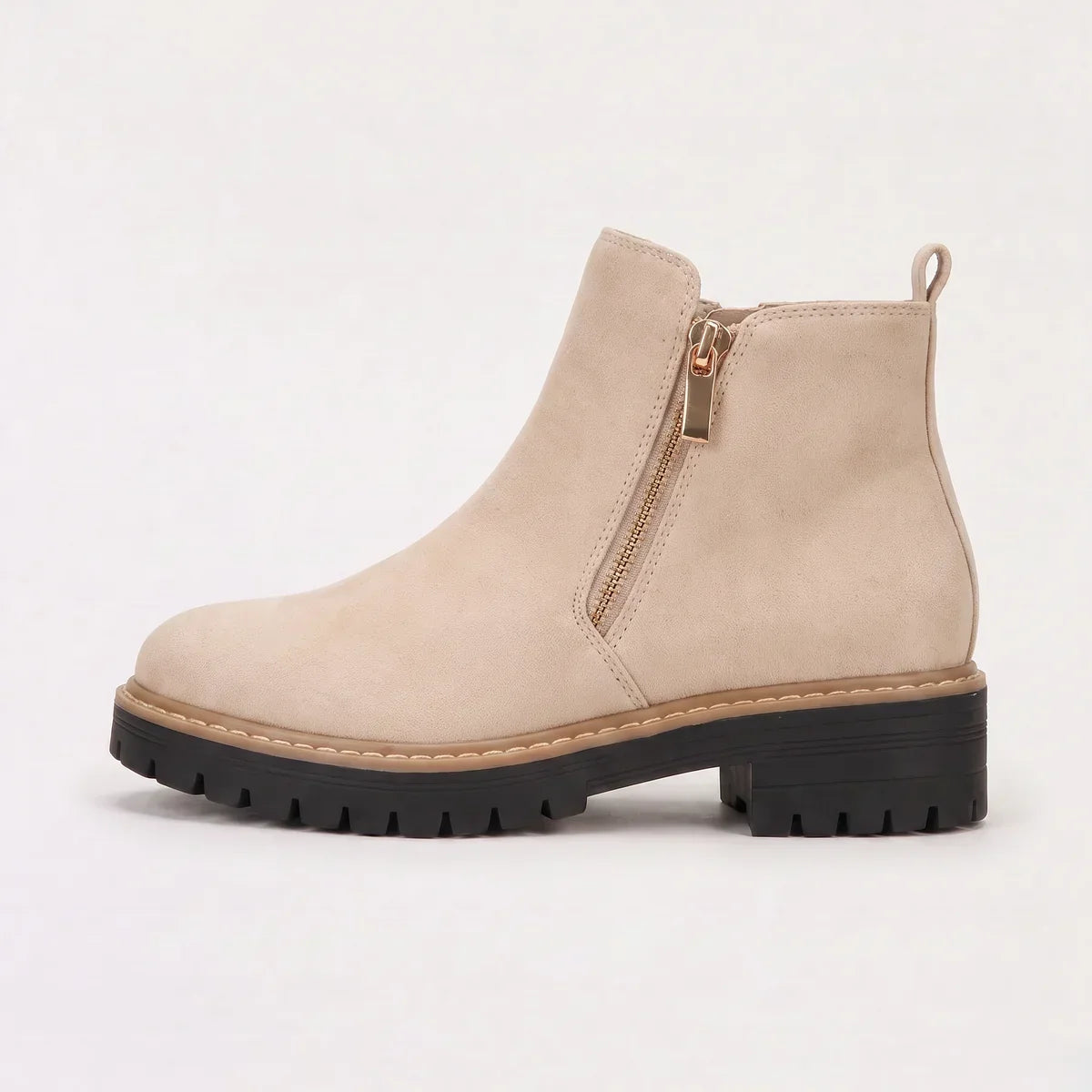 Women’s Chunky Zip Ankle Boots