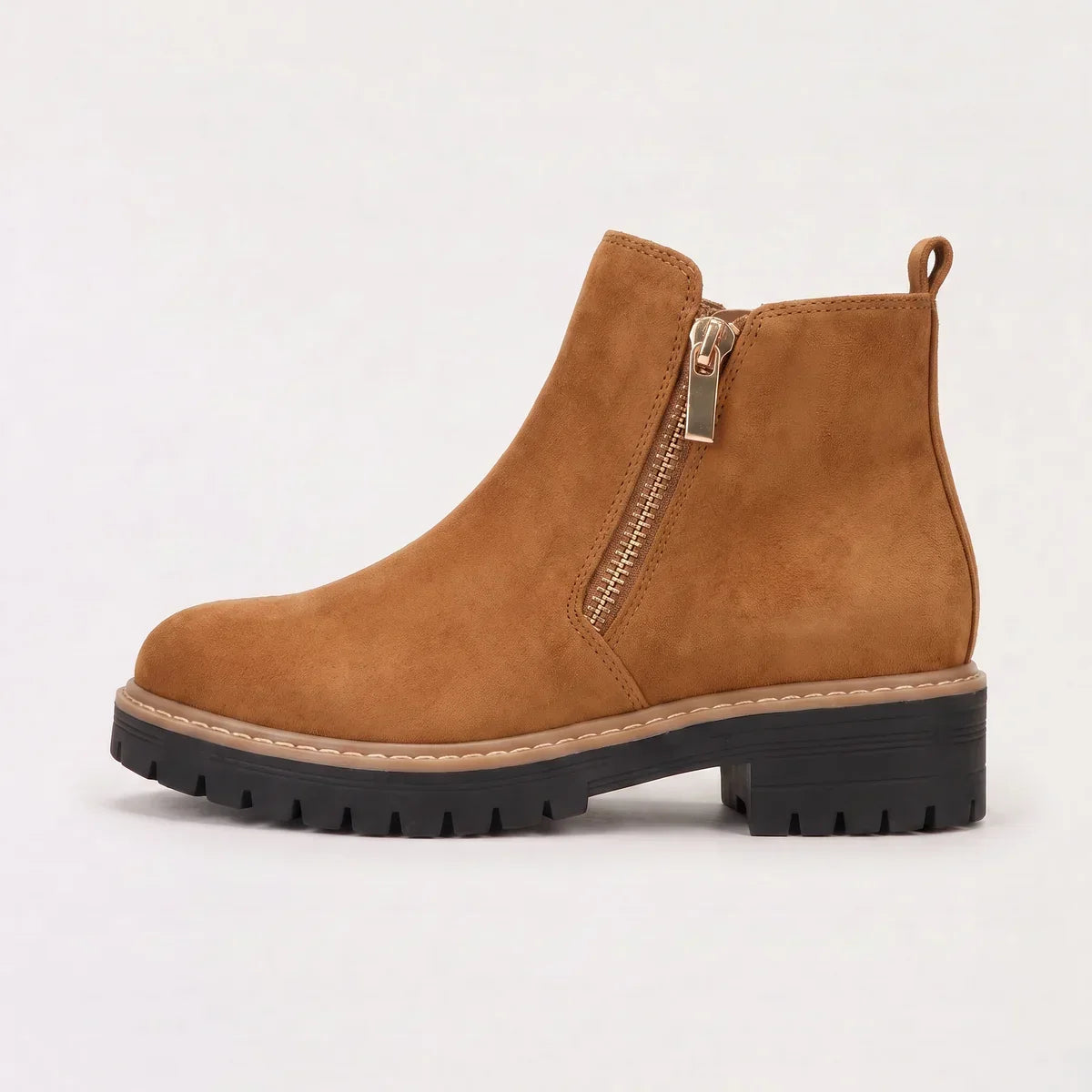 Women’s Chunky Zip Ankle Boots