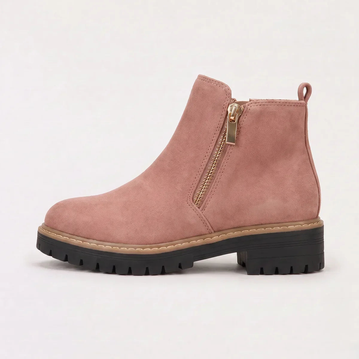 Women’s Chunky Zip Ankle Boots