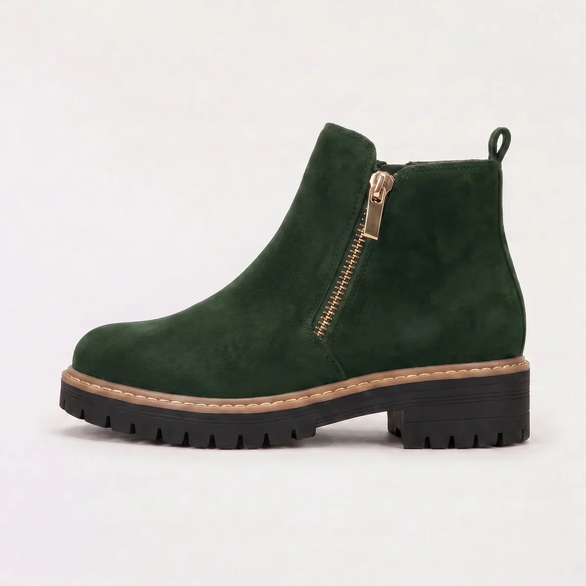 Women’s Chunky Zip Ankle Boots