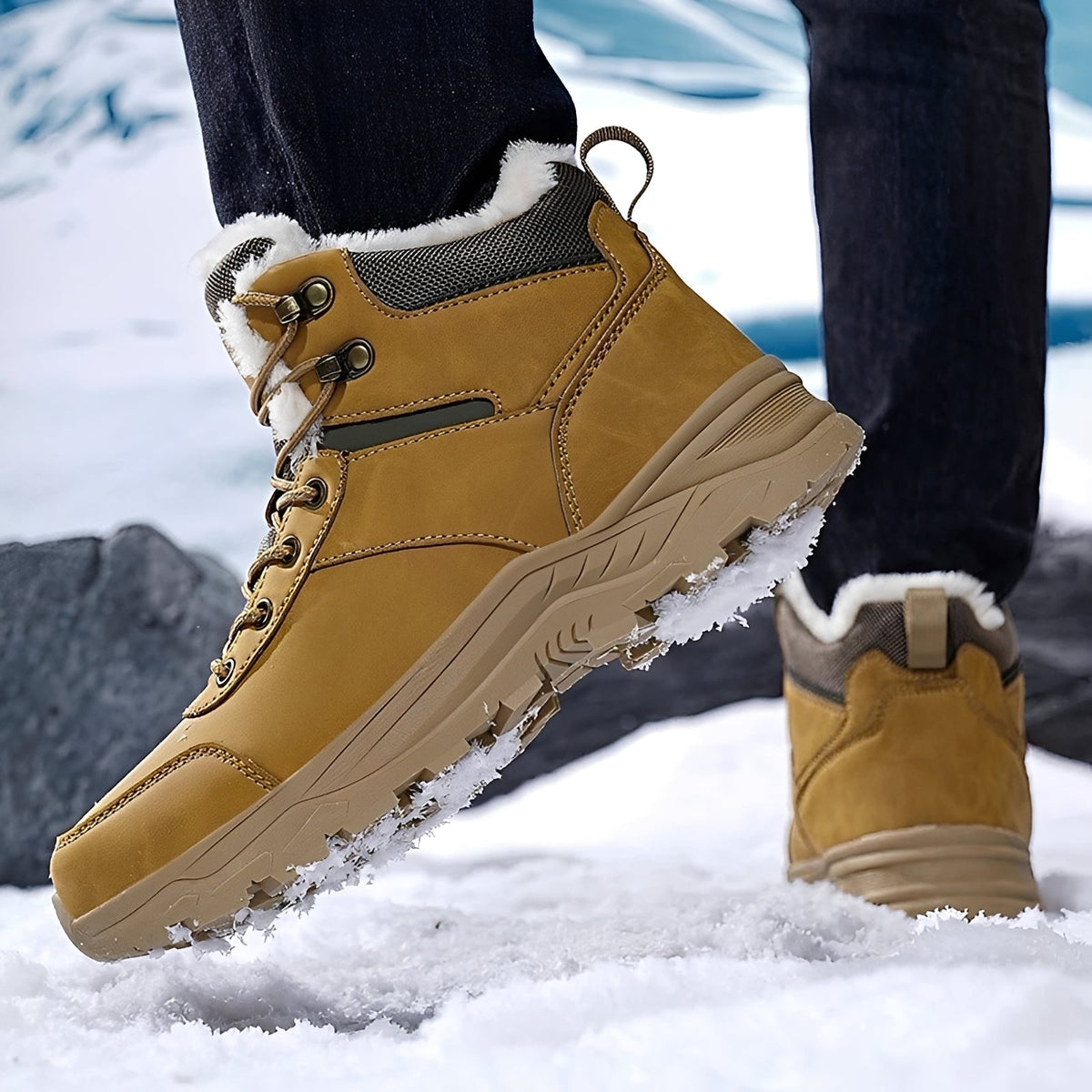 Franklin - Male Winter Boots for Outdoors, Warm
