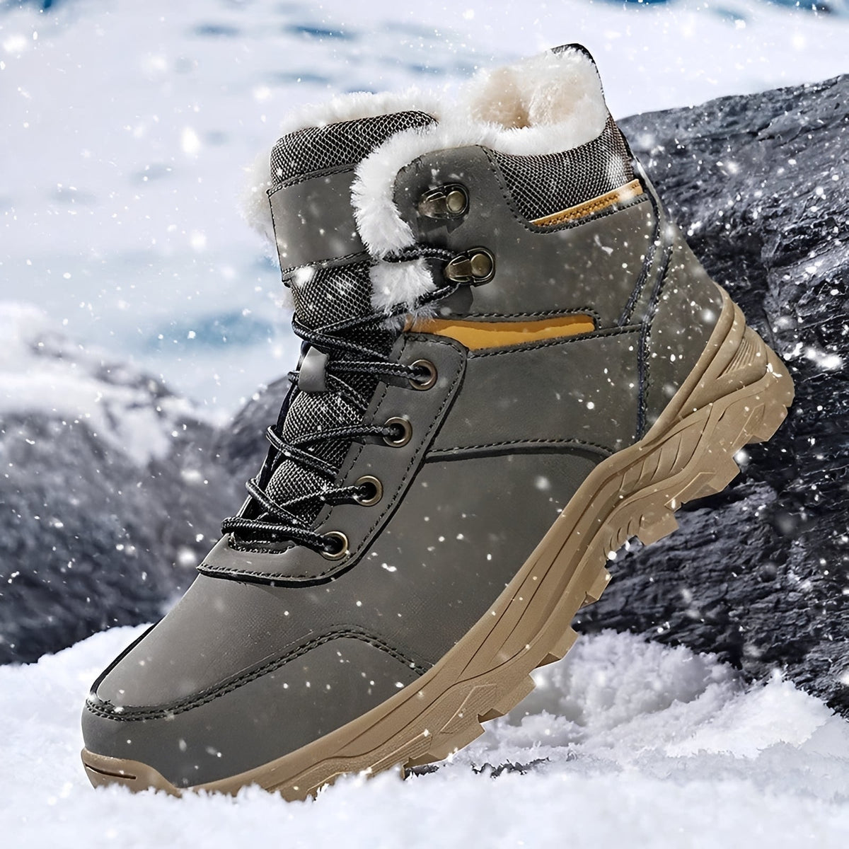 Franklin - Male Winter Boots for Outdoors, Warm