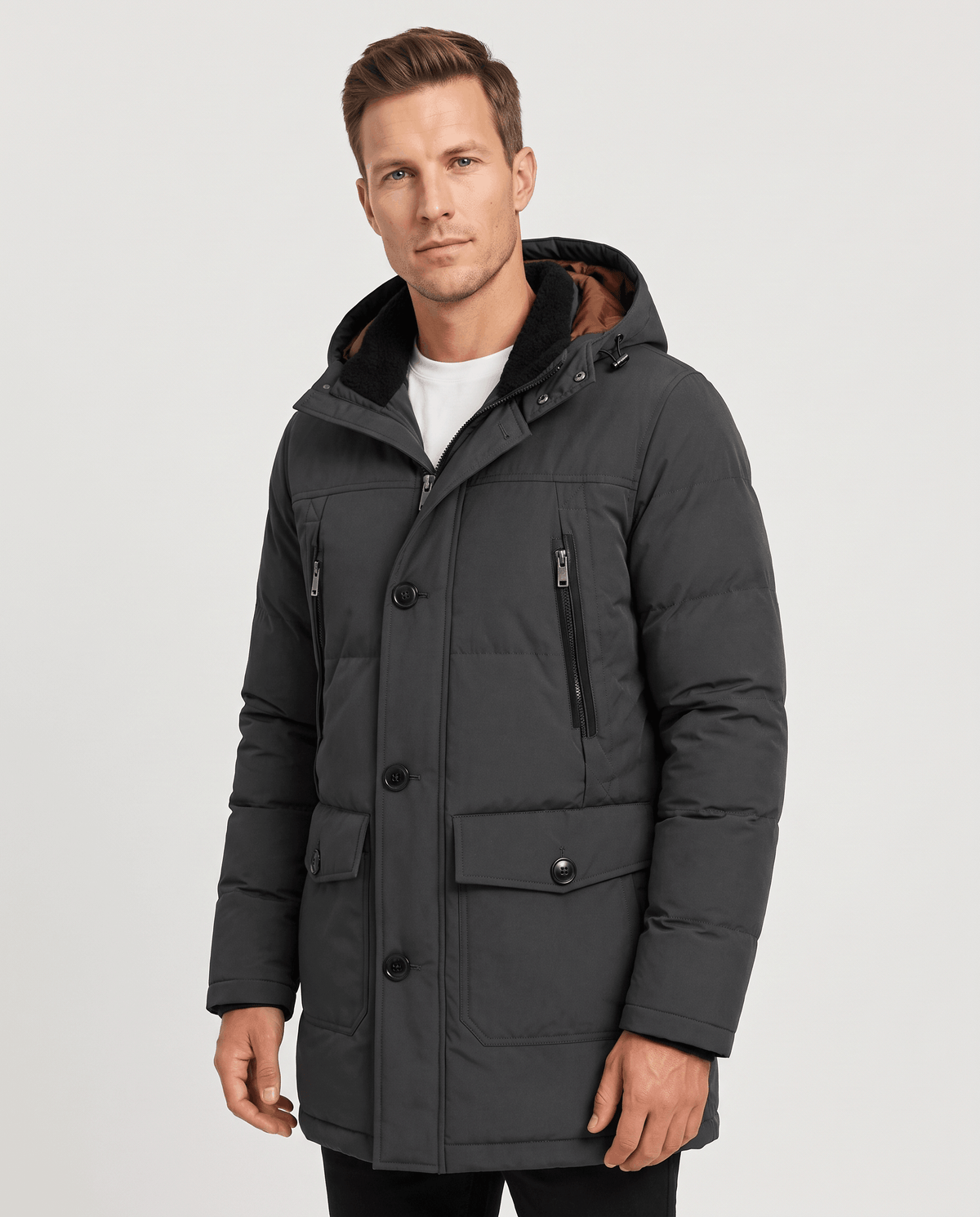 Insulated Winter Parka – Hooded Design & Multi-Pocket Utility | Oliver