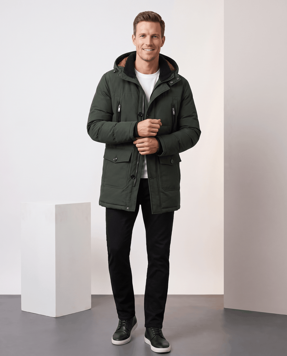 Insulated Winter Parka – Hooded Design & Multi-Pocket Utility | Oliver