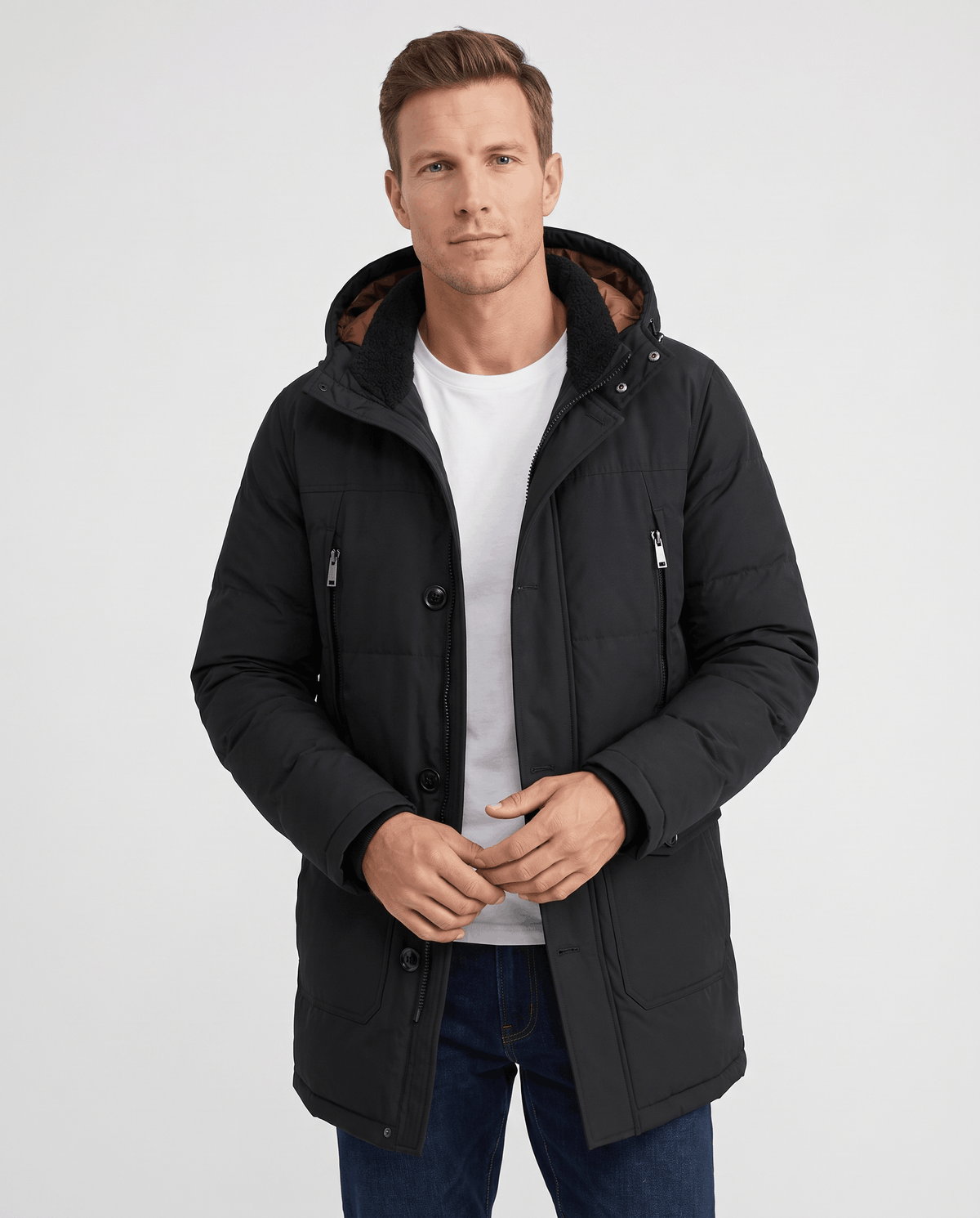 Insulated Winter Parka – Hooded Design & Multi-Pocket Utility | Oliver