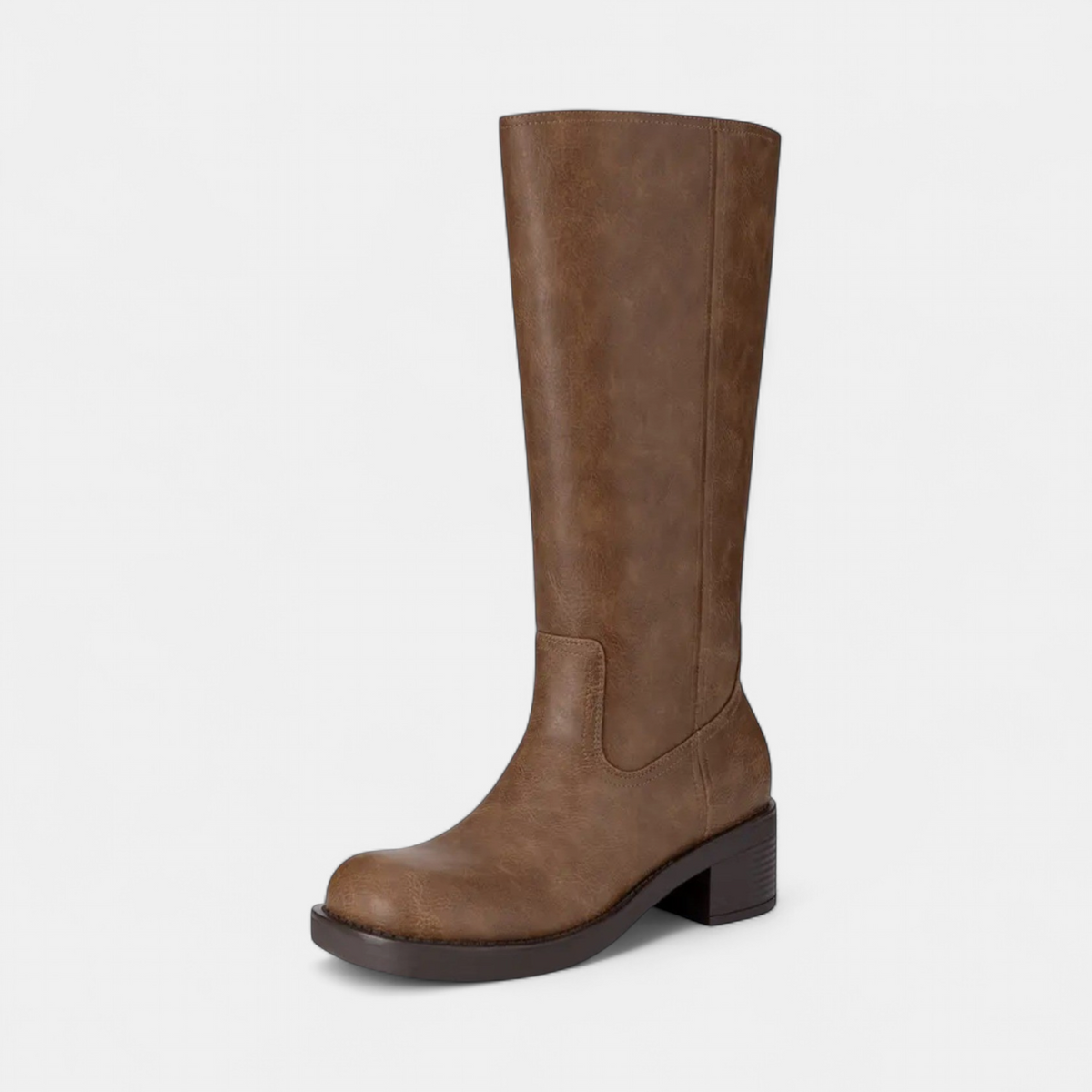 Women's Wide Calf Knee High Boots | Low Block Heel