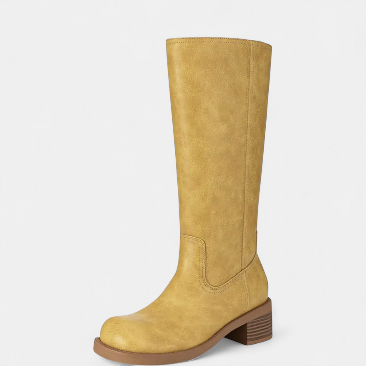 Women's Wide Calf Knee High Boots | Low Block Heel