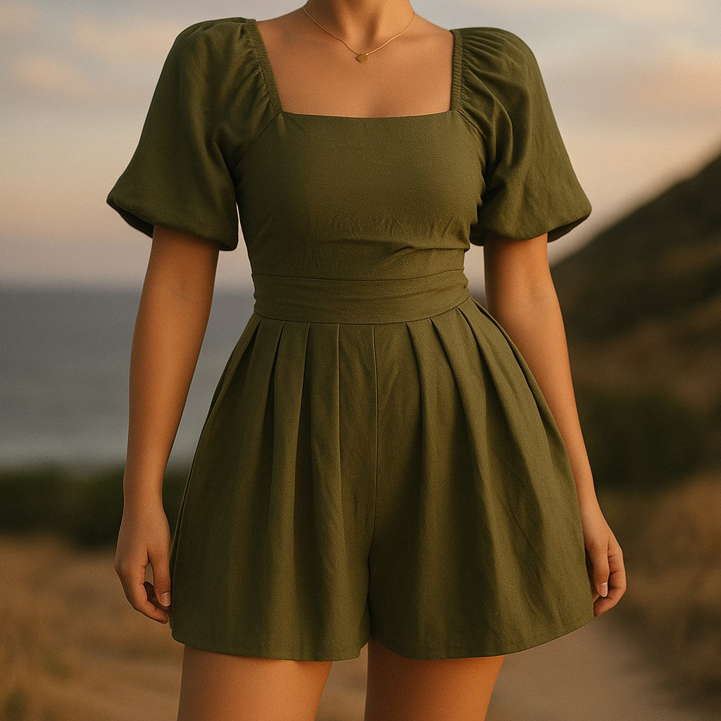 Coralie Structured Romper