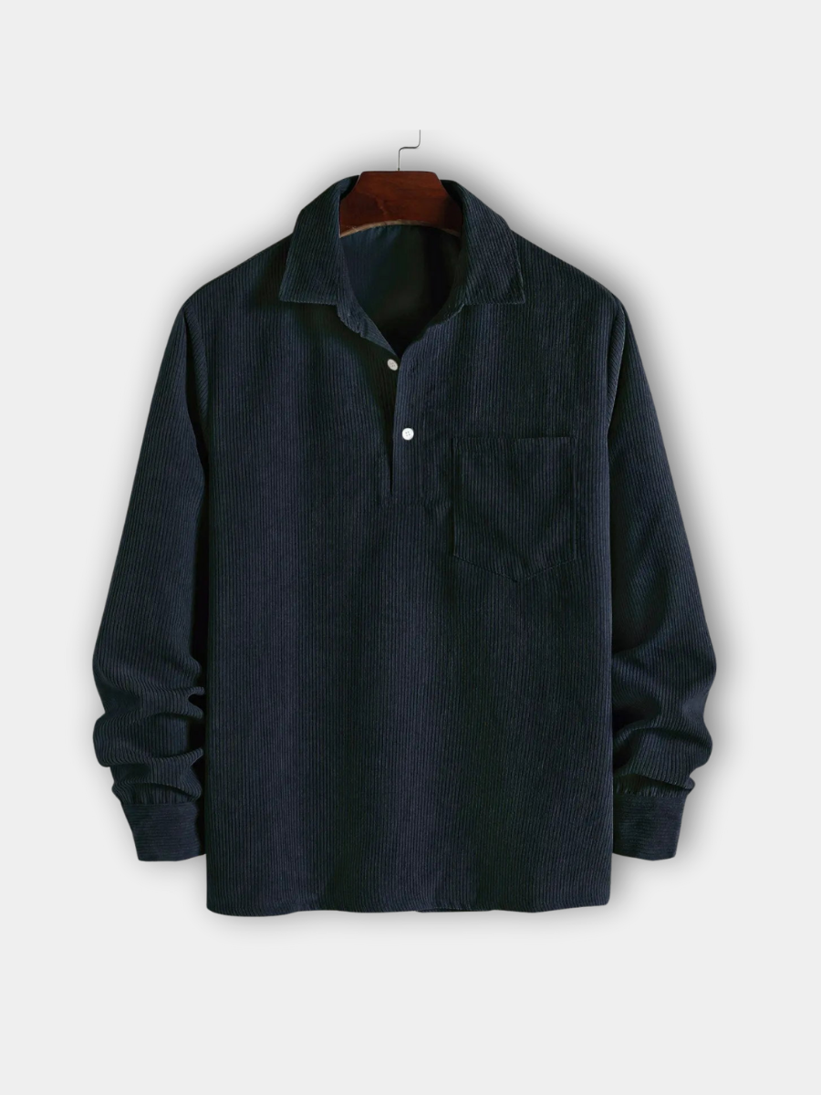 Men's Corduroy Button-Up Shirt