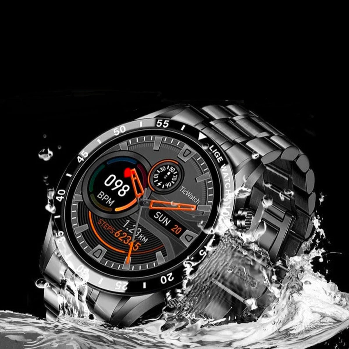 Luxury Men's Smartwatch | Multisport Mode | Health Monitoring