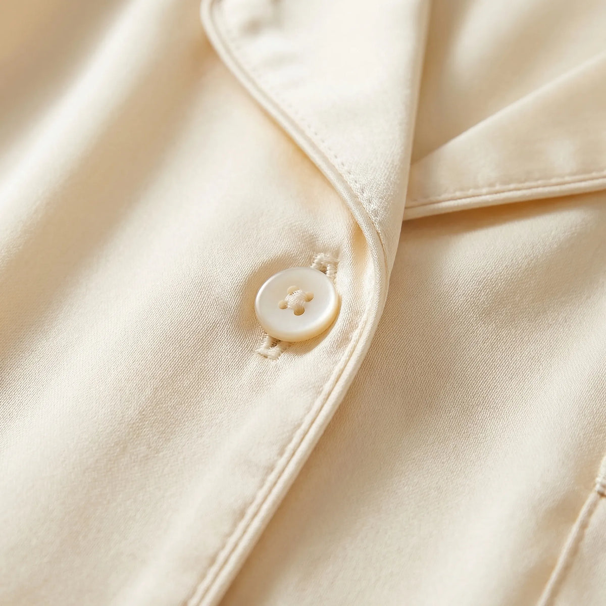 Women's Button-Front Pyjama Set with Notch Collar