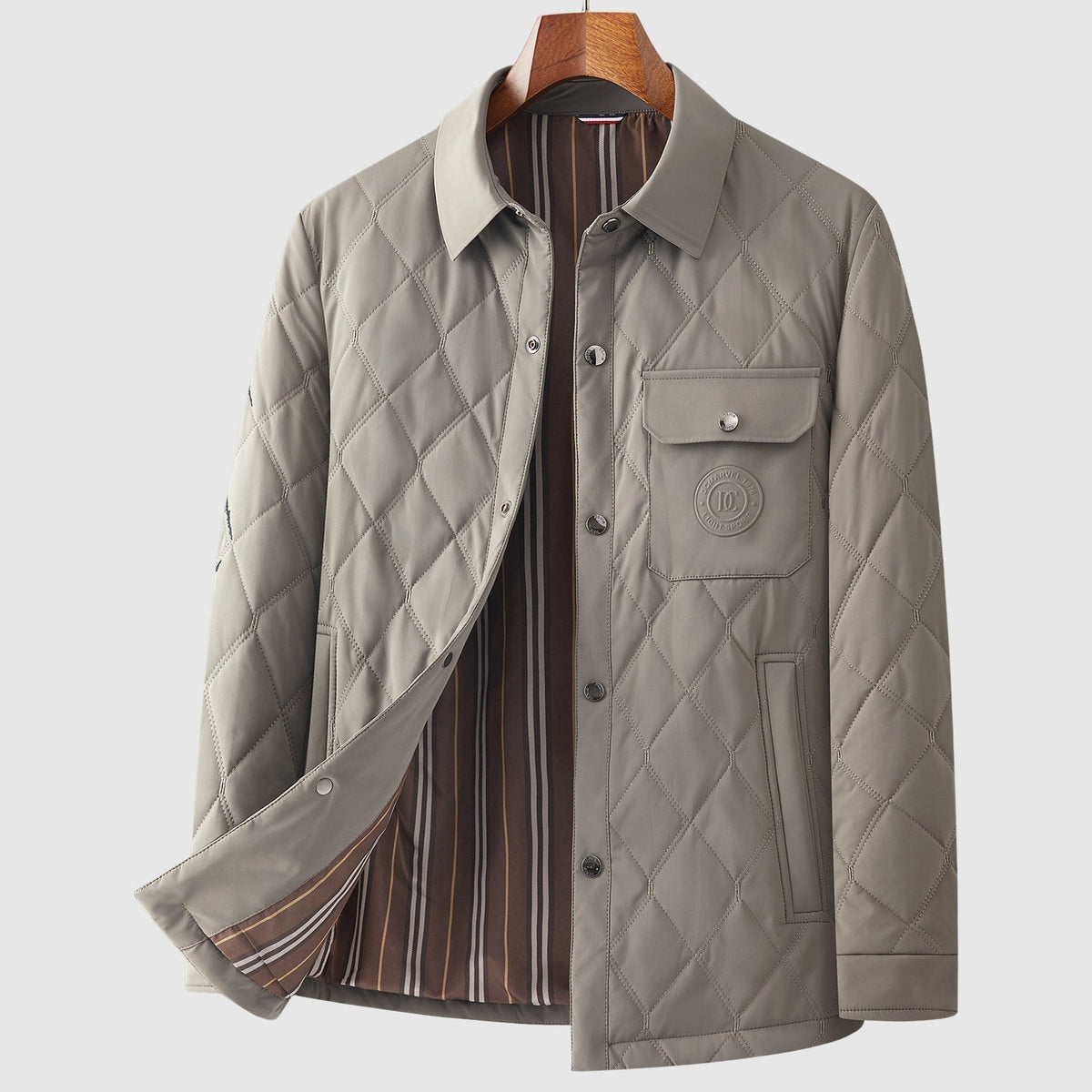 Adrian Quilted Diamond Jacket for Men