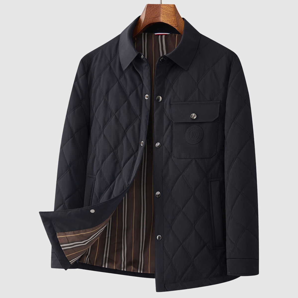 Adrian Quilted Diamond Jacket for Men