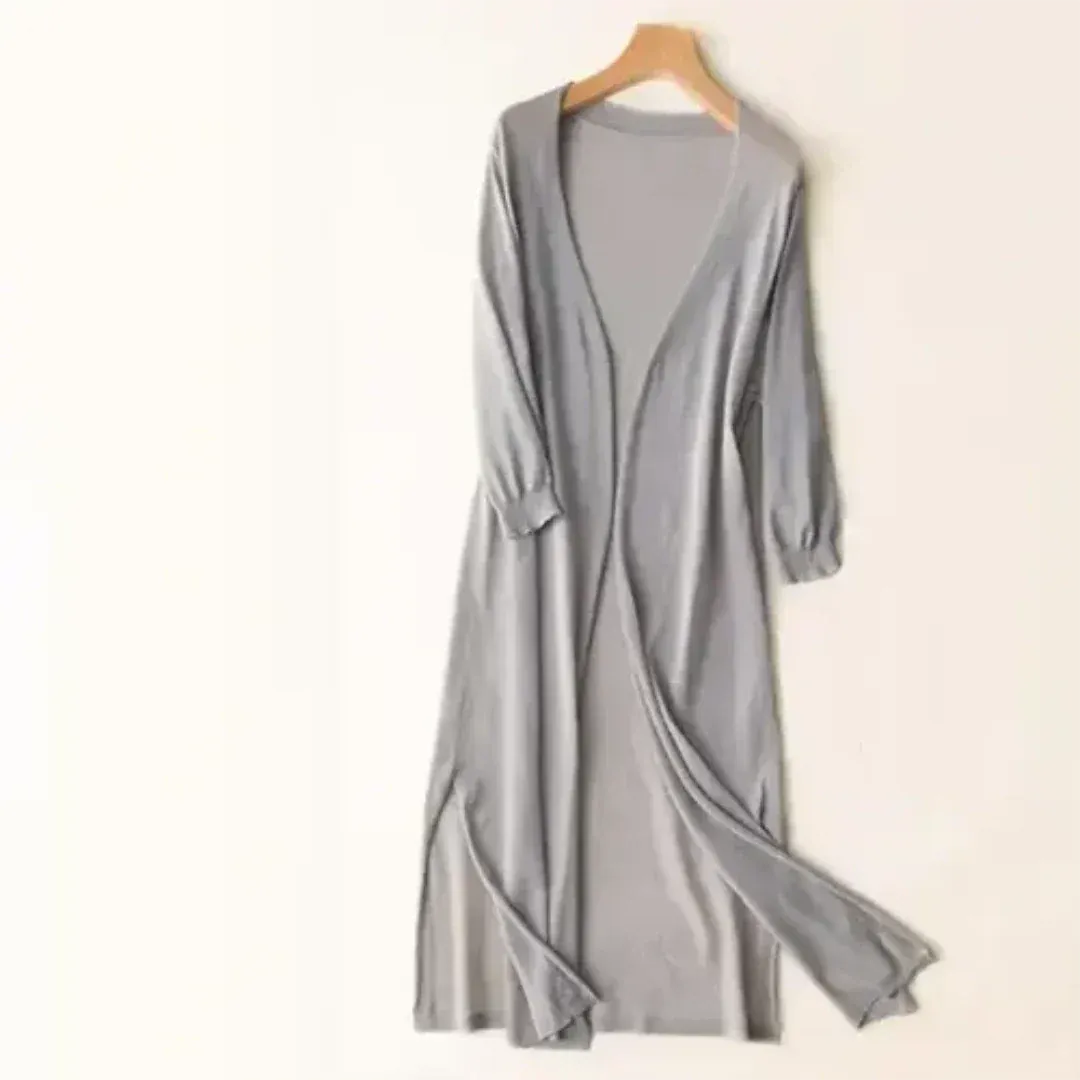 Women's Lightweight Long Cardigan | Open Front