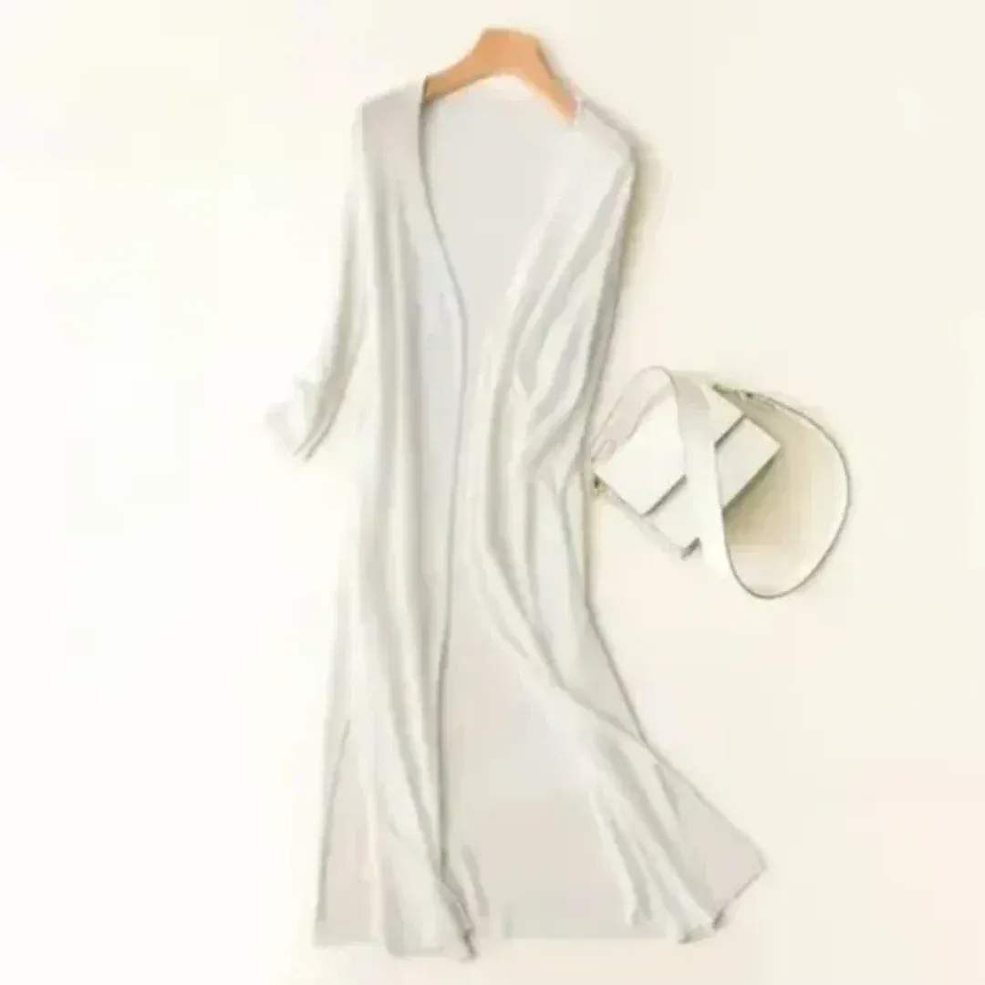 Women's Lightweight Long Cardigan | Open Front