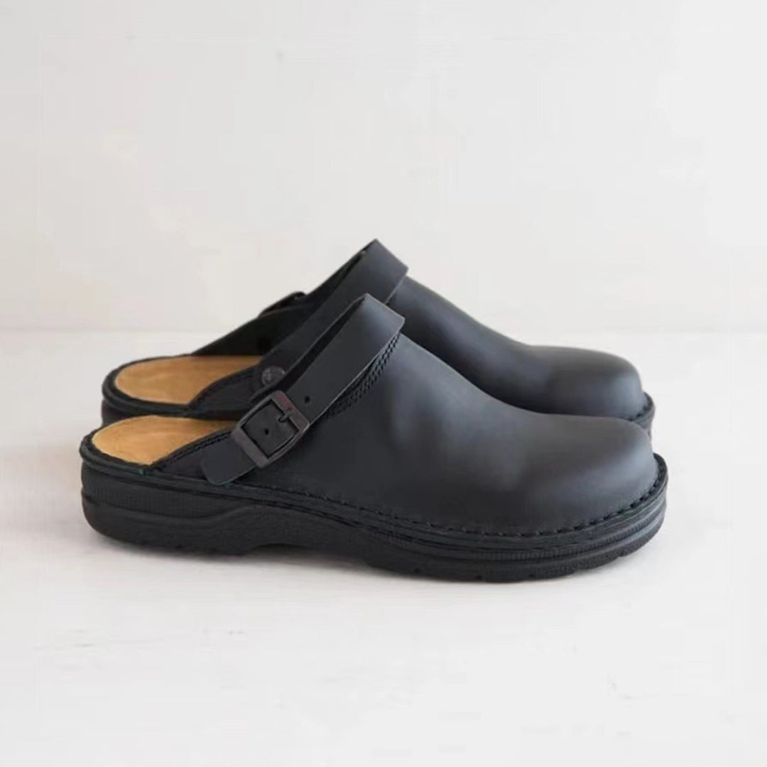 Men's Leather Clogs | Slip-On Mules