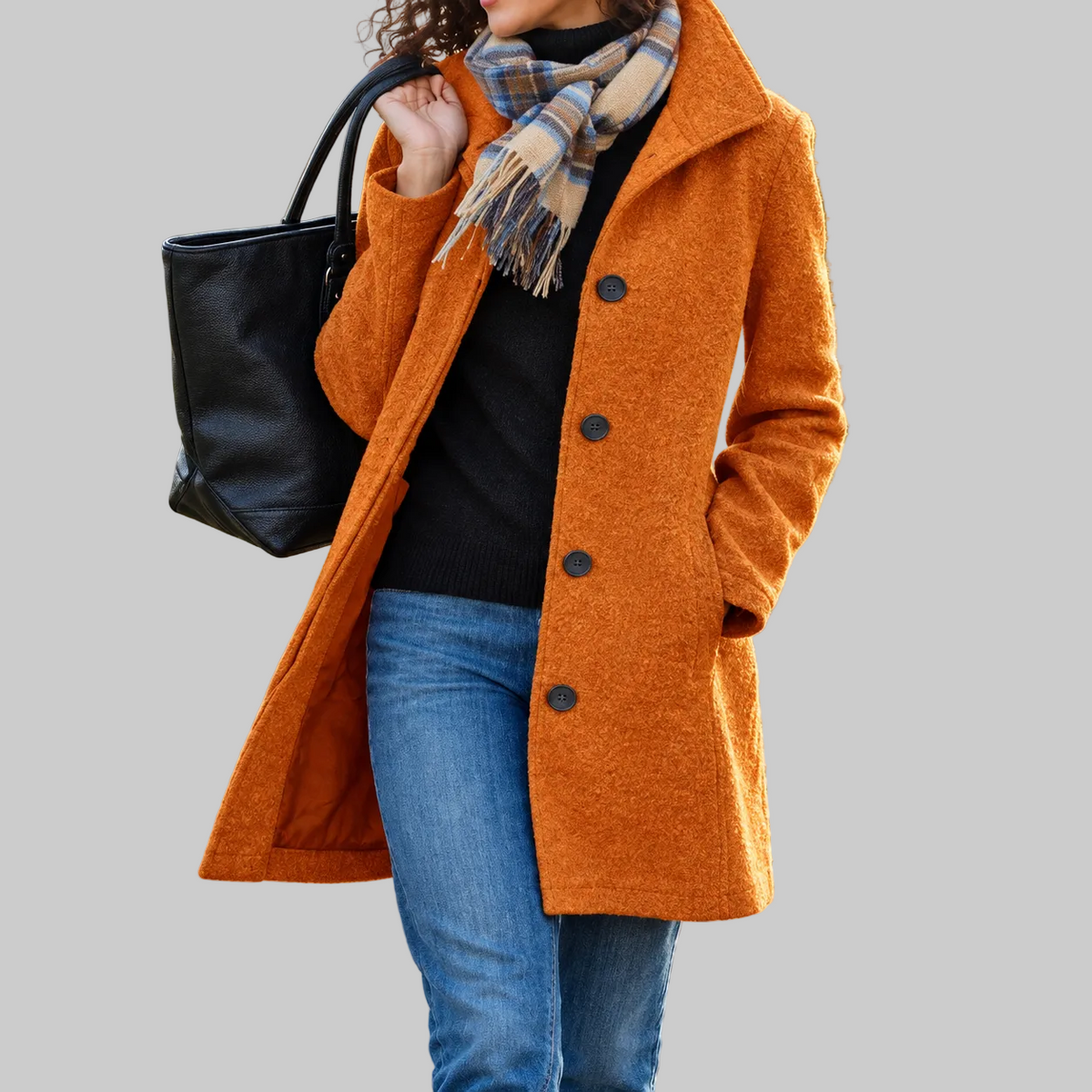 Maeve - Women's Textured Longline Coat