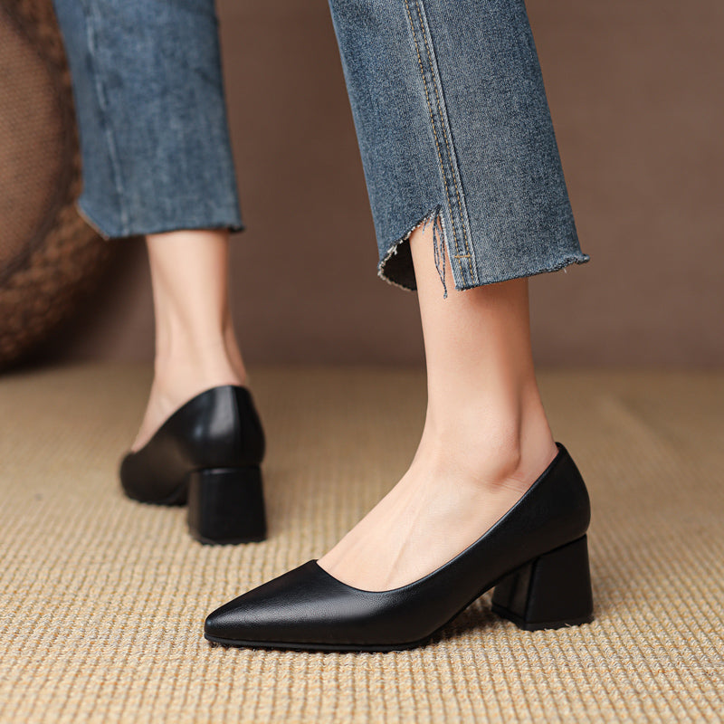Orlena Leather Heels