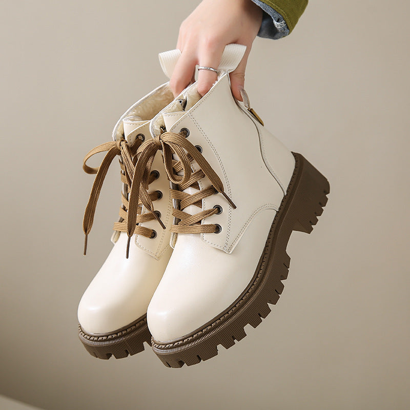 Danika | Side Zipper Round Toe Ankle Boots