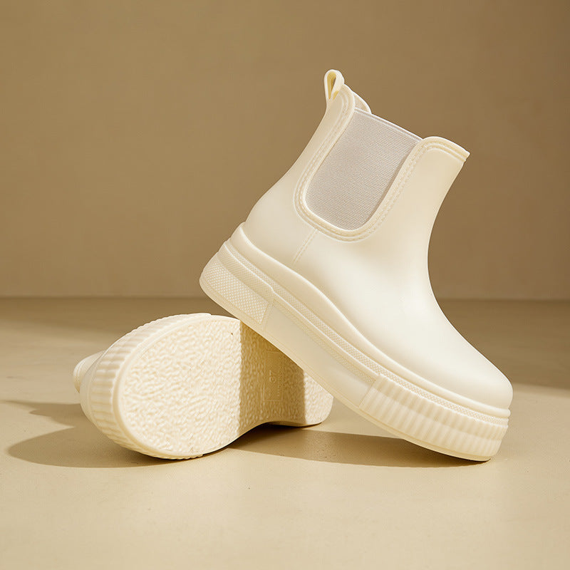 Yseulte | Platform Elastic Side Panels Ankle Boots