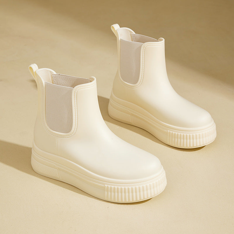 Yseulte | Platform Elastic Side Panels Ankle Boots