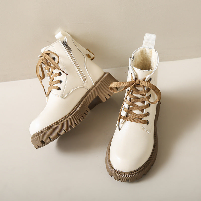 Danika | Side Zipper Round Toe Ankle Boots