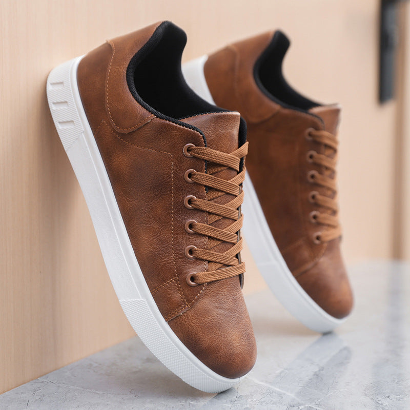Men’s Tavira Faux Leather Sneakers