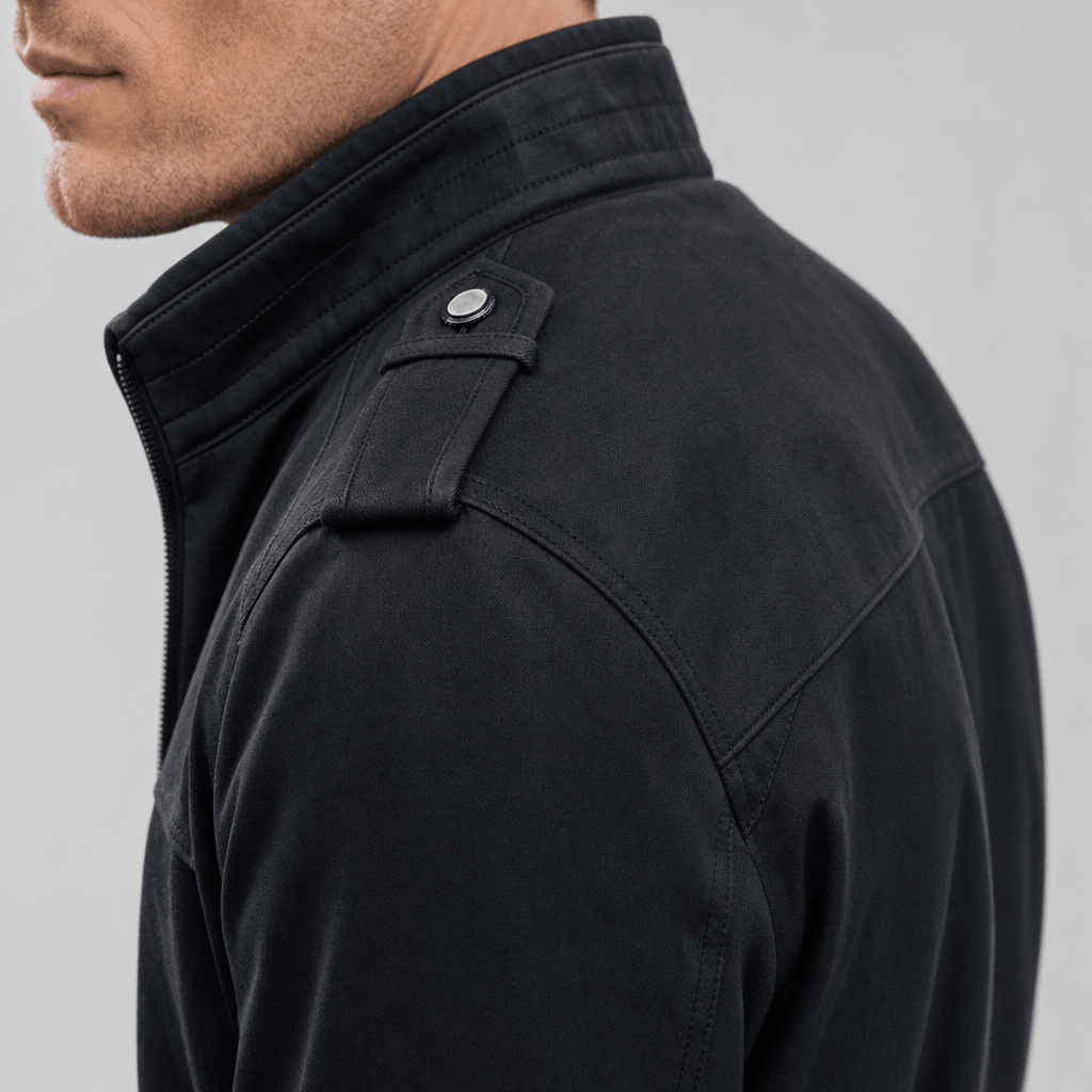 Mariano Utility Bomber Jacket – Stand Collar Four Flap Pocket Epaulette Mid-Weight Field Outerwear