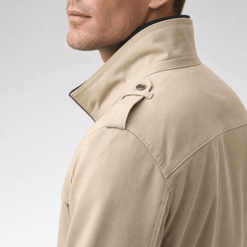 Mariano Utility Bomber Jacket – Stand Collar Four Flap Pocket Epaulette Mid-Weight Field Outerwear