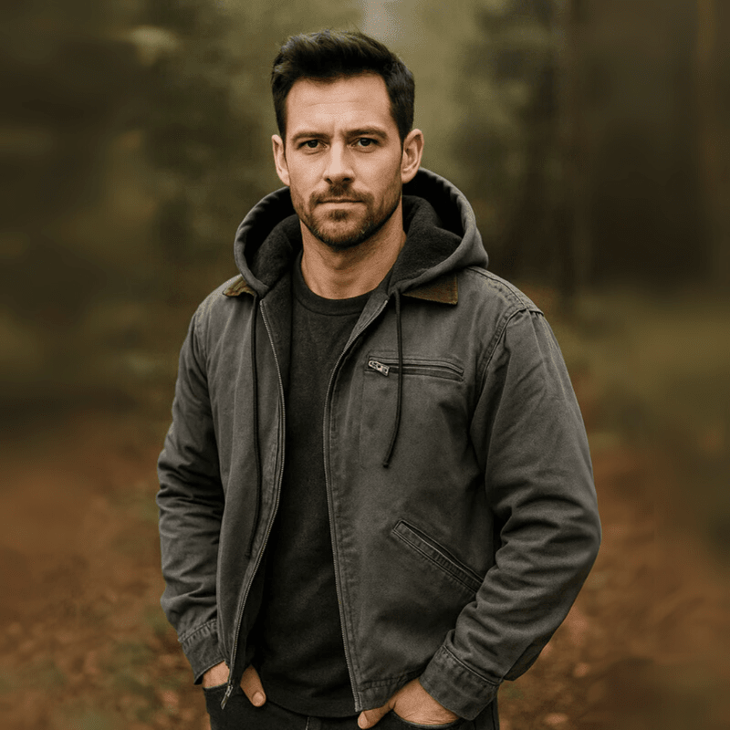 Nathan | Men’s Casual Zip-Up Hooded Jacket