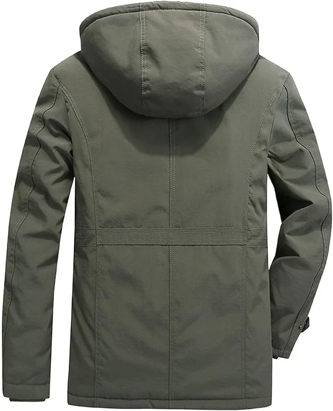 Men's Hooded Winter Jacket | Windproof Insulated Coat