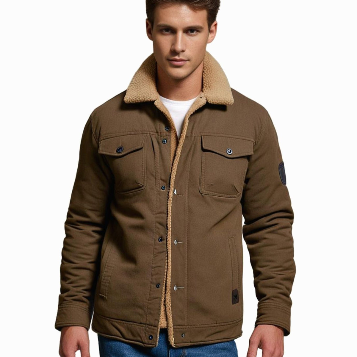 Men's Jacket | Sherpa-Lined & Relaxed Fit