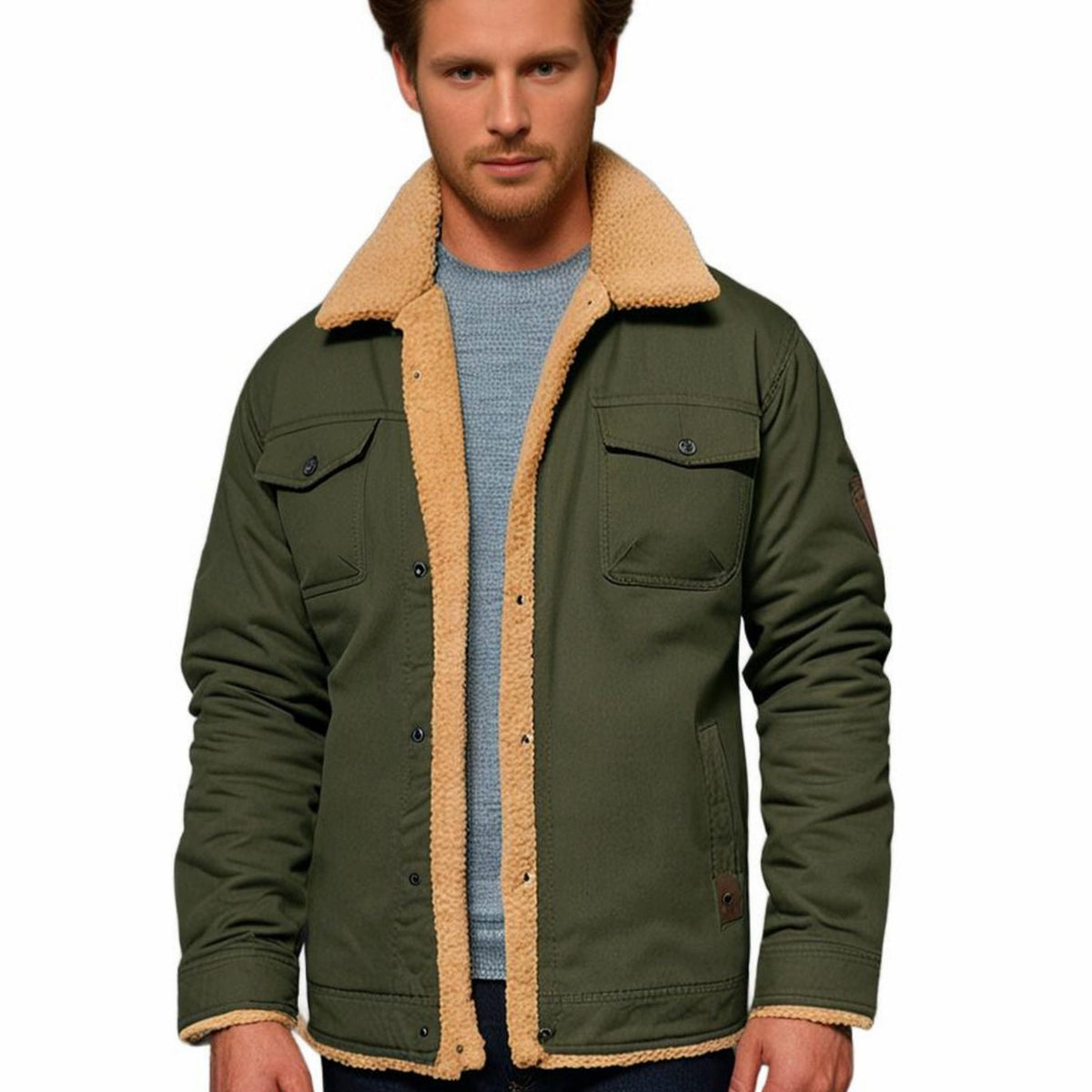 Men's Jacket | Sherpa-Lined & Relaxed Fit