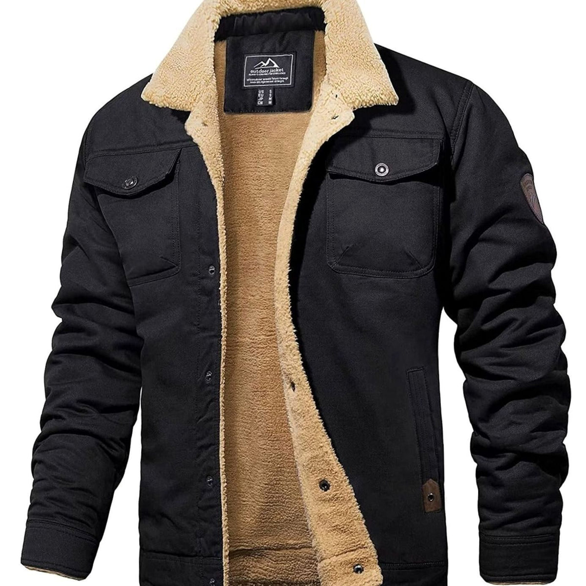Men's Jacket | Sherpa-Lined & Relaxed Fit
