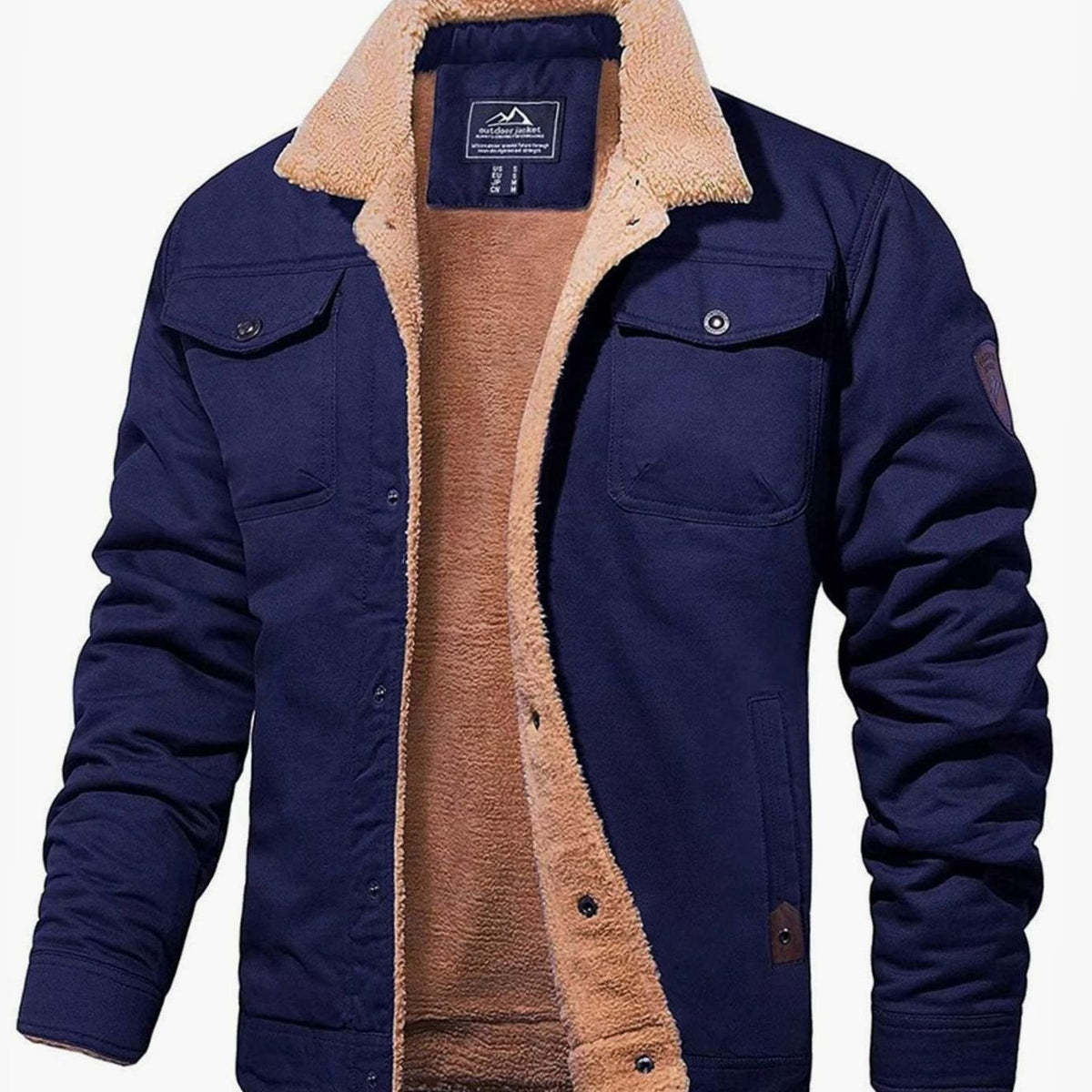 Men's Jacket | Sherpa-Lined & Relaxed Fit