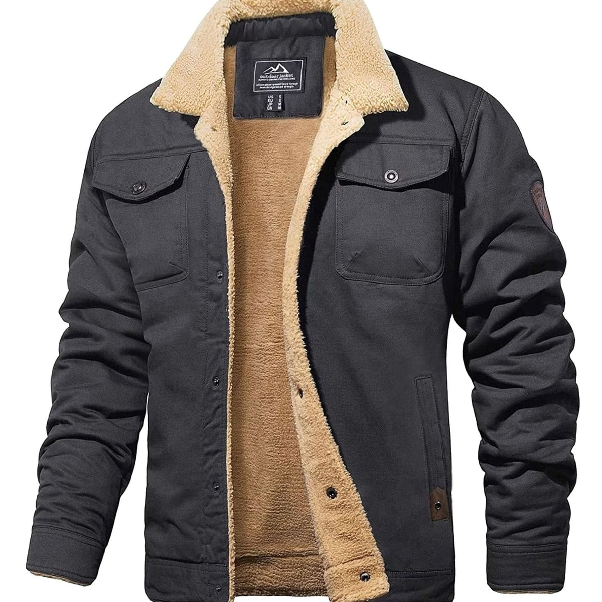 Men's Jacket | Sherpa-Lined & Relaxed Fit