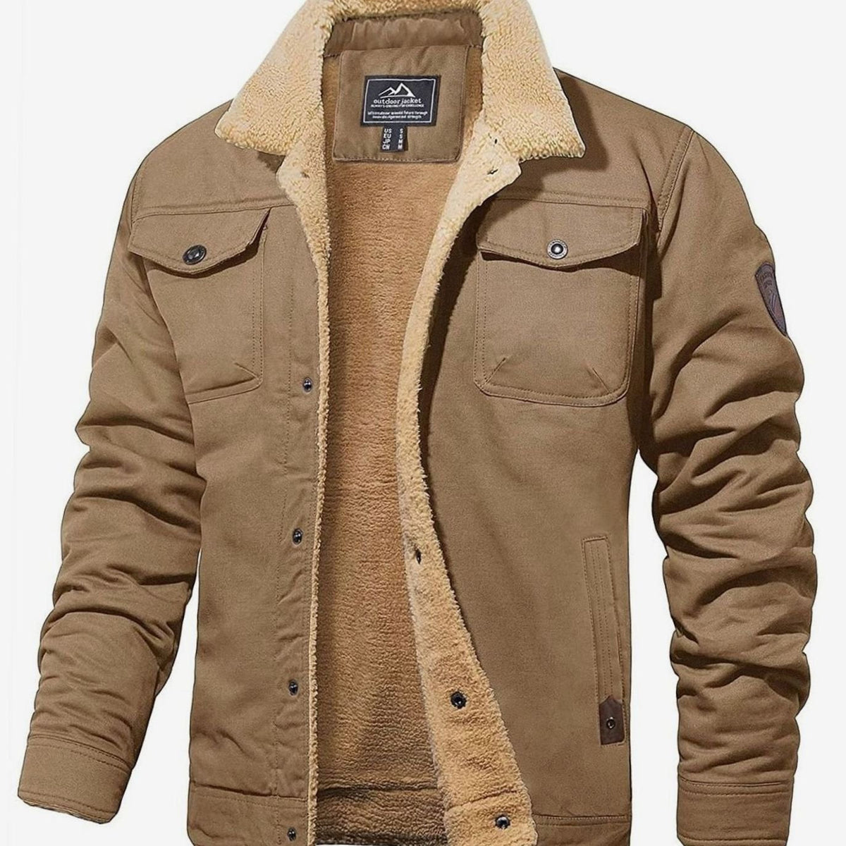 Men's Jacket | Sherpa-Lined & Relaxed Fit